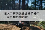 深入了解网站建设报价费用、项目和影响因素