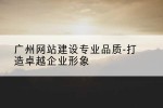 广州网站建设专业品质-打造卓越企业形象