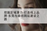 挖掘区域潜力-打造线上品牌-东莞与廊坊网站建设之路
