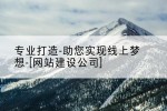 专业打造-助您实现线上梦想-[网站建设公司]