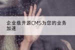 企业级开源CMS为您的业务加速