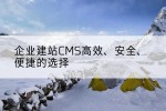 企业建站CMS高效、安全、便捷的选择