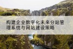 构建企业数字化未来分站管理系统与网站建设策略