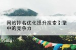 网站排名优化提升搜索引擎中的竞争力