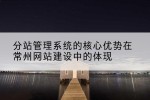 分站管理系统的核心优势在常州网站建设中的体现