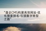 “盘企CMS构建高效网站-优化搜索排名-引领数字转型之路”