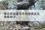 潍坊网站建设中的搜索优化策略探讨