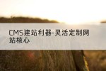 CMS建站利器-灵活定制网站核心