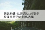 网站构建-从开源SaaS到学校及外贸的定制化选择