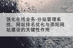 强化在线业务-分站管理系统、网站排名优化与邵阳网站建设的关键性作用