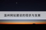 温州网站建设的现状与发展