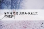 深圳网站建设服务与企业CMS选择