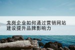 龙岗企业如何通过营销网站建设提升品牌影响力