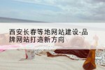 西安长春等地网站建设-品牌网站打造新方向