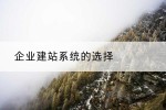 企业建站系统的选择