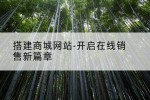 搭建商城网站-开启在线销售新篇章
