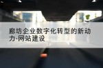 廊坊企业数字化转型的新动力-网站建设