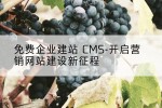 免费企业建站 CMS-开启营销网站建设新征程