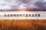 企业官网如何打造专业形象