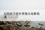 AI时代下的外贸独立站新机遇
