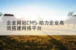 企业网站CMS-助力企业高效搭建网络平台