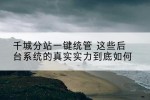 千城分站一键统管 这些后台系统的真实实力到底如何