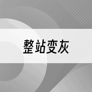 整站变灰