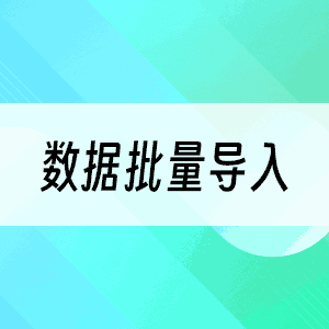 数据批量导入
